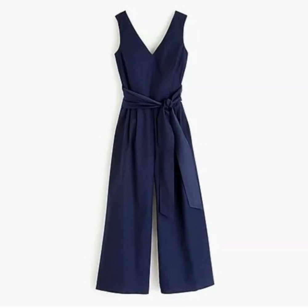 J Crew NWT Navy Sleeveless Jumpsuit